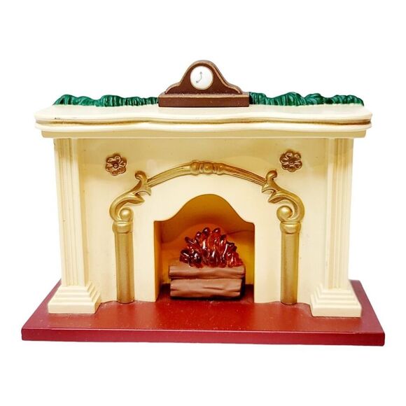 Hallmark Keepsake Ornament 1993 The Bearingers Flickering Light Fireplace - Picture 1 of 8